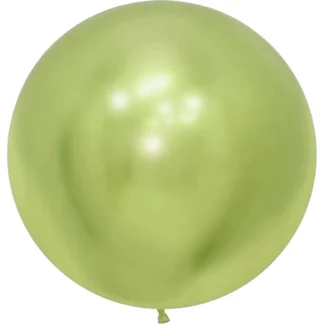 Balon latex Jumbo Verde Lime Cromat, rotund, 90 cm, cod culoare #109