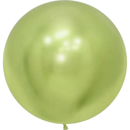 Balon latex Jumbo Verde Lime Cromat, rotund, 90 cm, cod culoare #109