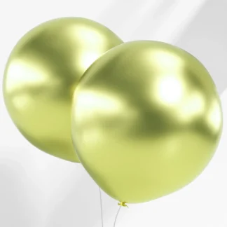 Balon latex Verde Lime Cromat, oval, 45 cm, cod culoare #109