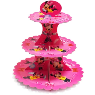 Suport etajat pentru prajituri, model cu Minnie