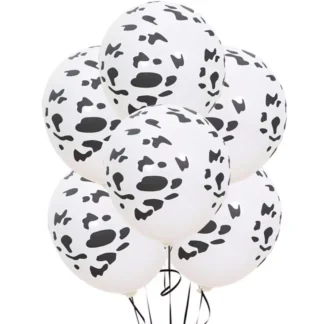Set 10 baloane latex, model Vacuta, 30 cm