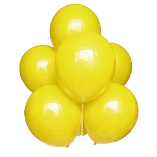 Set 10 baloane latex, Galben Inchis, 25 cm, cod culoare #016