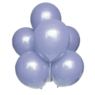 Set 10 baloane latex Albastru macaron, 25 cm, cod culoare #066