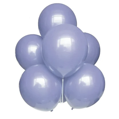 Set 10 baloane latex Albastru macaron, 25 cm, cod culoare #066