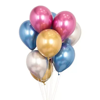 Baloane latex cromate de 30 cm - imagine 2