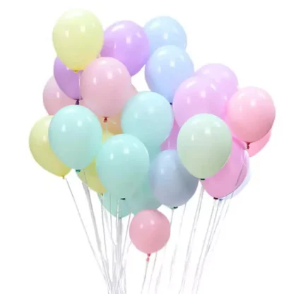 Baloane latex de 12 cm, culori macaron