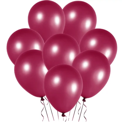 Set 10 baloane latex, Grena-Maroniu, perlate, de 30 cm, cod culoare #088