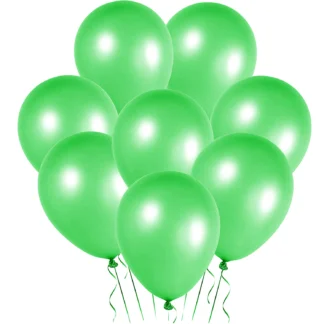 Set 10 baloane latex, Verde Deschis, perlate, de 30 cm, cod culoare #095