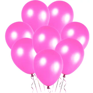 Set 10 baloane latex, Fucsia, perlate, de 30 cm, cod culoare #087