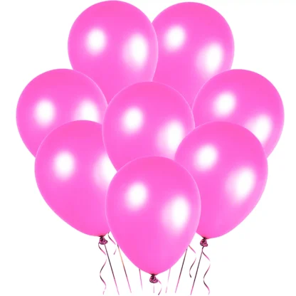 Set 10 baloane latex, Fucsia, perlate, de 30 cm, cod culoare #087