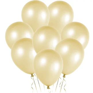 Set 10 baloane latex, Bej, perlate, de 30 cm, cod culoare #103