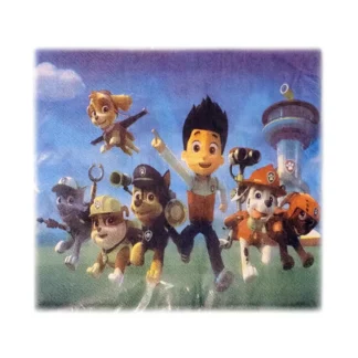 Set 10 servetele Paw Patrol (Patrula Catelusilor)
