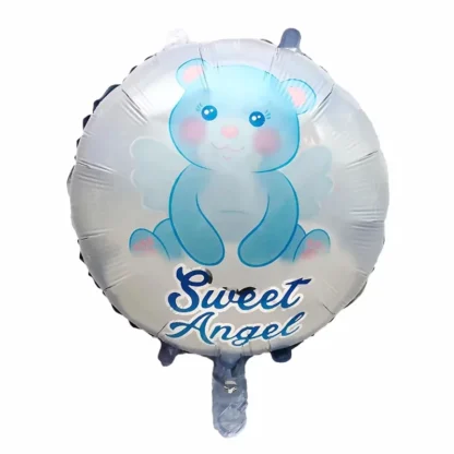 Balon cu ursulet Sweet Angel, rotund, 45 cm - imagine 3