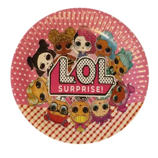 Set 10 farfurii LOL, 18 cm
