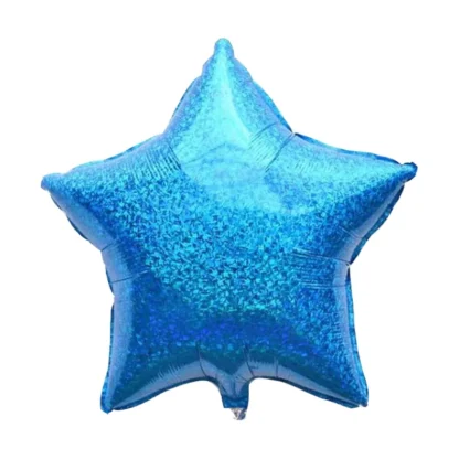 Baloane in forma de stea, cu efect holografic, 45 cm - imagine 4