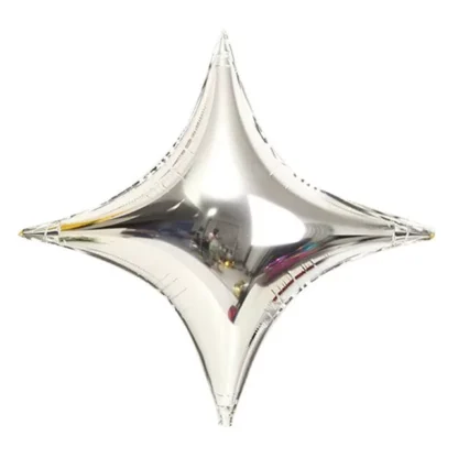 Baloane in forma de stea, 4 colturi, 45 cm - imagine 3