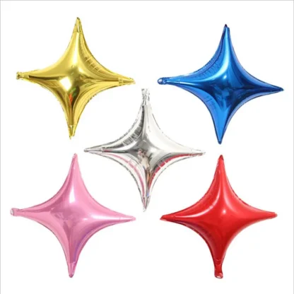 Baloane in forma de stea, 4 colturi, 45 cm
