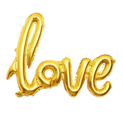 Baloane Love, multiple culori 100x60 cm - imagine 3