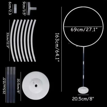 Suport cu cerc pentru baloane, 1.6 m - imagine 2