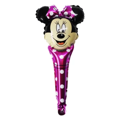 Balon folie portabil Minnie, roz 50 cm