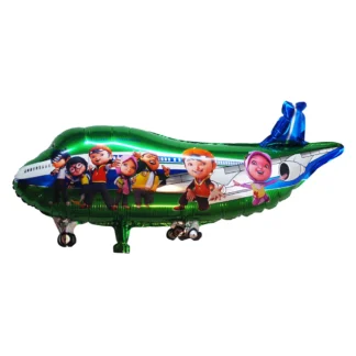 Balon figurina Avion cu personaje, 78 x 26 cm