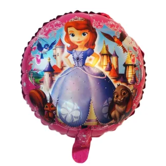Balon printesa Sofia, rotund, 45 cm