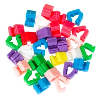 Set 10 cleme multicolore pentru baloane latex