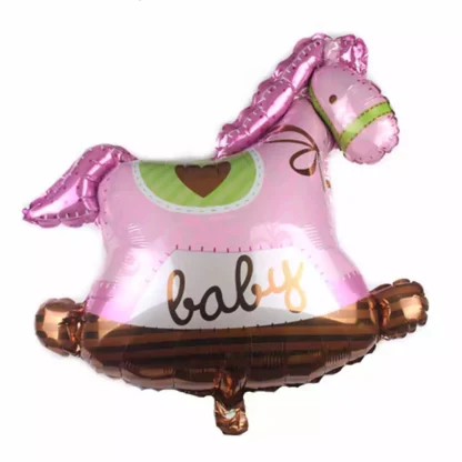 Balon calut Baby, 65 cm, roz