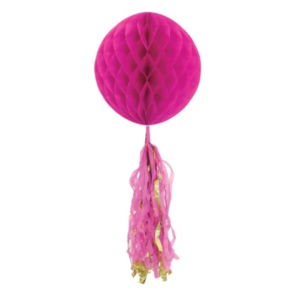 Glob decorativ tip fagure, cu ciucure, 25 x 55 cm - imagine 3