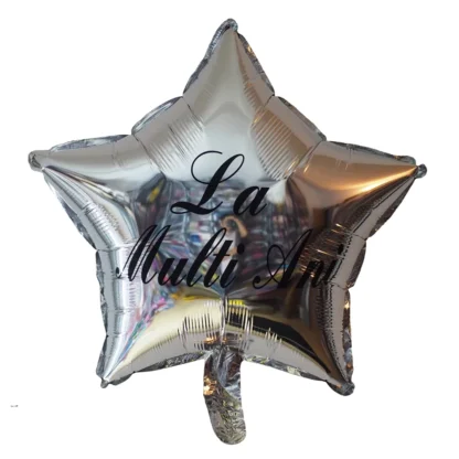 Baloane folie in forma de stelute cu mesaj La Multi Ani, 45 cm - imagine 5