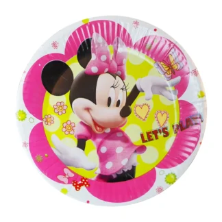 Set 10 farfurii Minnie, 18 cm
