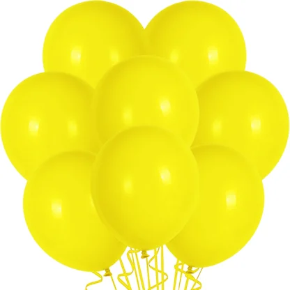Set 10 baloane latex, Galben-Verzui, de 30 cm, cod culoare #016