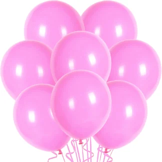 Set 10 baloane latex, Roz Intens, de 30 cm, cod culoare #003