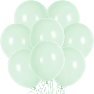 Set 10 baloane latex, Alb Verzui, de 30 cm, cod culoare #029