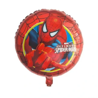 Balon Spiderman, rotund, 45 cm