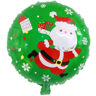 Balon folie Mos Craciun, rotund, 45 cm