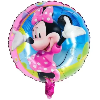 Balon folie Minnie, rotund, 45 cm, cod 1804