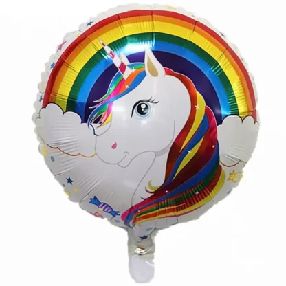 Balon folie Unicorn, rotund, 45 cm, cod 1810