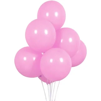 Set 10 baloane latex, Rose Red, 12 cm