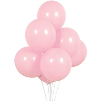 Set 10 baloane latex, Roz Inchis, 12 cm