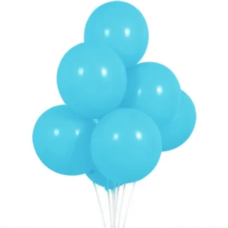 Set 10 baloane latex, Turcoaz Inchis, 12 cm