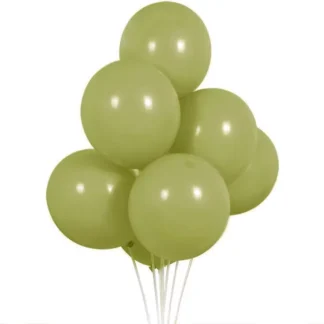 Set 10 baloane latex, Kaki, 12 cm