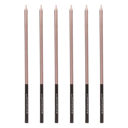 Set 6 lumanari fashion, rose gold - negru