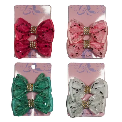 Set 2 clamite cu fundita