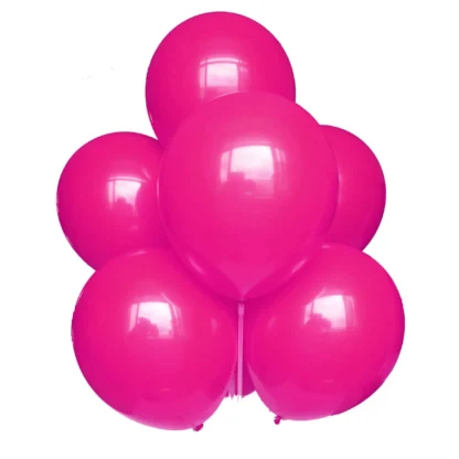 Set 10 baloane latex Rosu Purpuriu, 25 cm