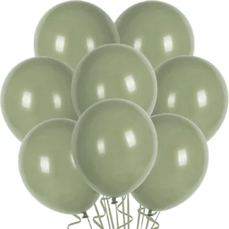 Set 10 baloane latex, Kaki, 30 cm