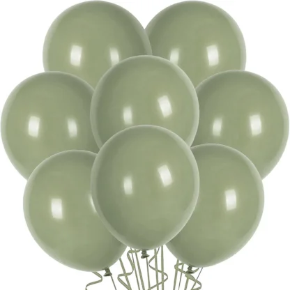 Set 10 baloane latex, Kaki, 30 cm