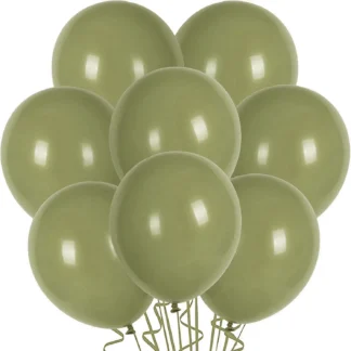 Set 10 baloane latex, Kaki 2, 30 cm