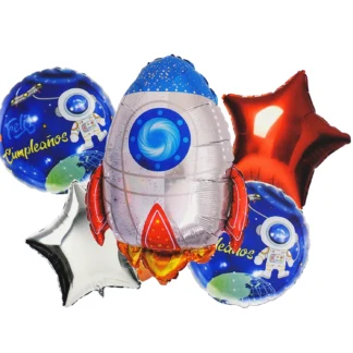 Se 5 baloane folie Space Party