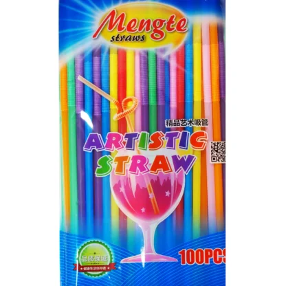 Set 100 paie Cocktail multicolore - imagine 2